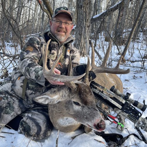 A slam of North American deer. Wildlife biologist and outdoor