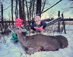 Authors two daughter on a hunt