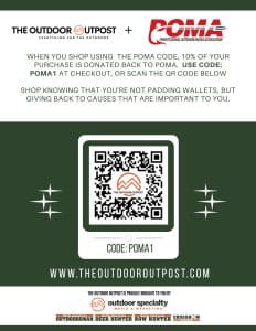 POMA flyer for use with The Outdoor Outpost to raise revenue