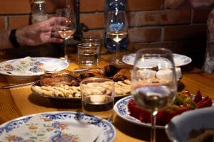Wine tasting and roast duck lunch in Slovakia