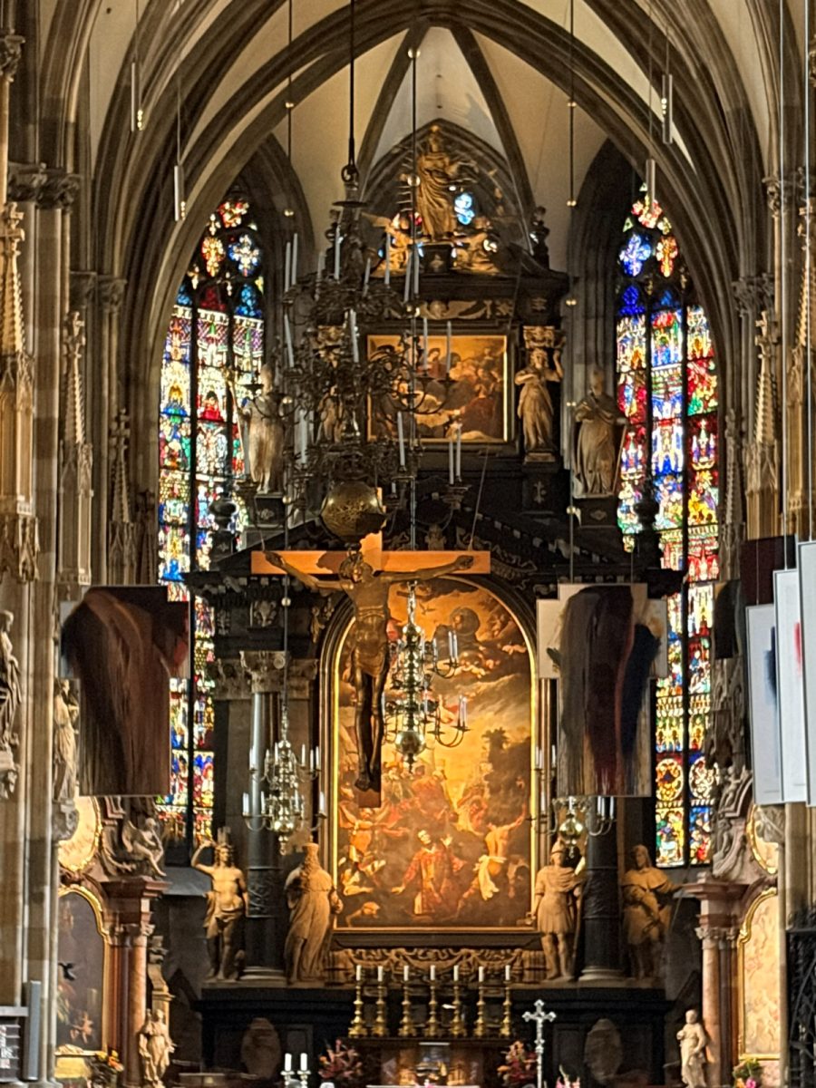 Downtown Vienna cathedral inside