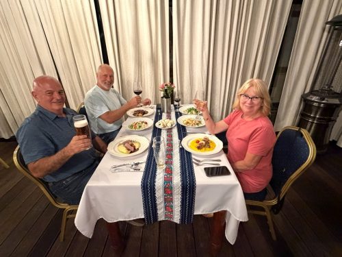 dinner on night 1 at the hotel